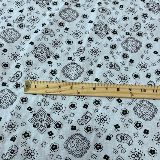 Bandana Print Poly Cotton Fabric 58 inches wide - New Star Fabrics