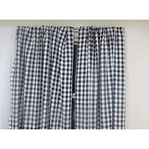 Buffalo Checkered Gingham Curtain 56'' by 96'' two panels - New Star Fabrics