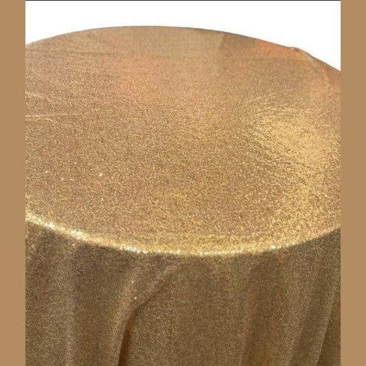 Glitz Sequin Tablecloth 120'' Round - New Star Fabrics