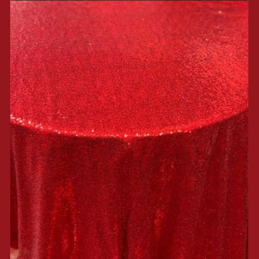 Glitz Sequin Tablecloth 90'' Round - New Star Fabrics
