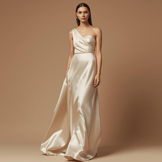 Polyester 50 Yard Continuous Pieces – 60” Wide Ivory Satin Roll | Wedding Draping, Linens, Gowns & Event Décor | Free Shipping –