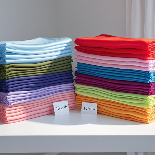 10 Yard Continuous Pieces Chiffon Fabric Polyester -Sheer & Lightweight for Backdrops, Decor & Dresses | Free Shipping