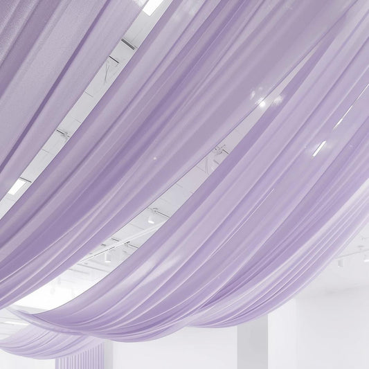 Chiffon Pre-Cut Draping Panels – Flat-Cut Fabric Only (30+ Colors, 5FT Wide)