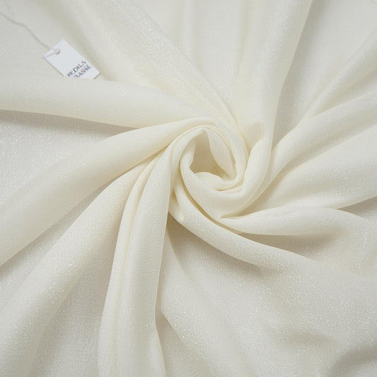 50 Yard Continuous Pieces – 60” Wide Ivory Chiffon Polyester Roll | Wedding Draping, Backdrops & Event Décor | Free Shipping – Free Shipping