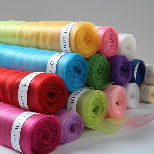 10 Yard Polyester Organza Fabric Continuous Pieces – Sheer, Crisp & Elegant for Weddings, Decor & Crafts | Free Shipping