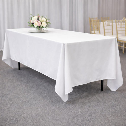 60” x 108” Rectangle Polyester Tablecloth – Poly Poplin Banquet & Event Table Linen