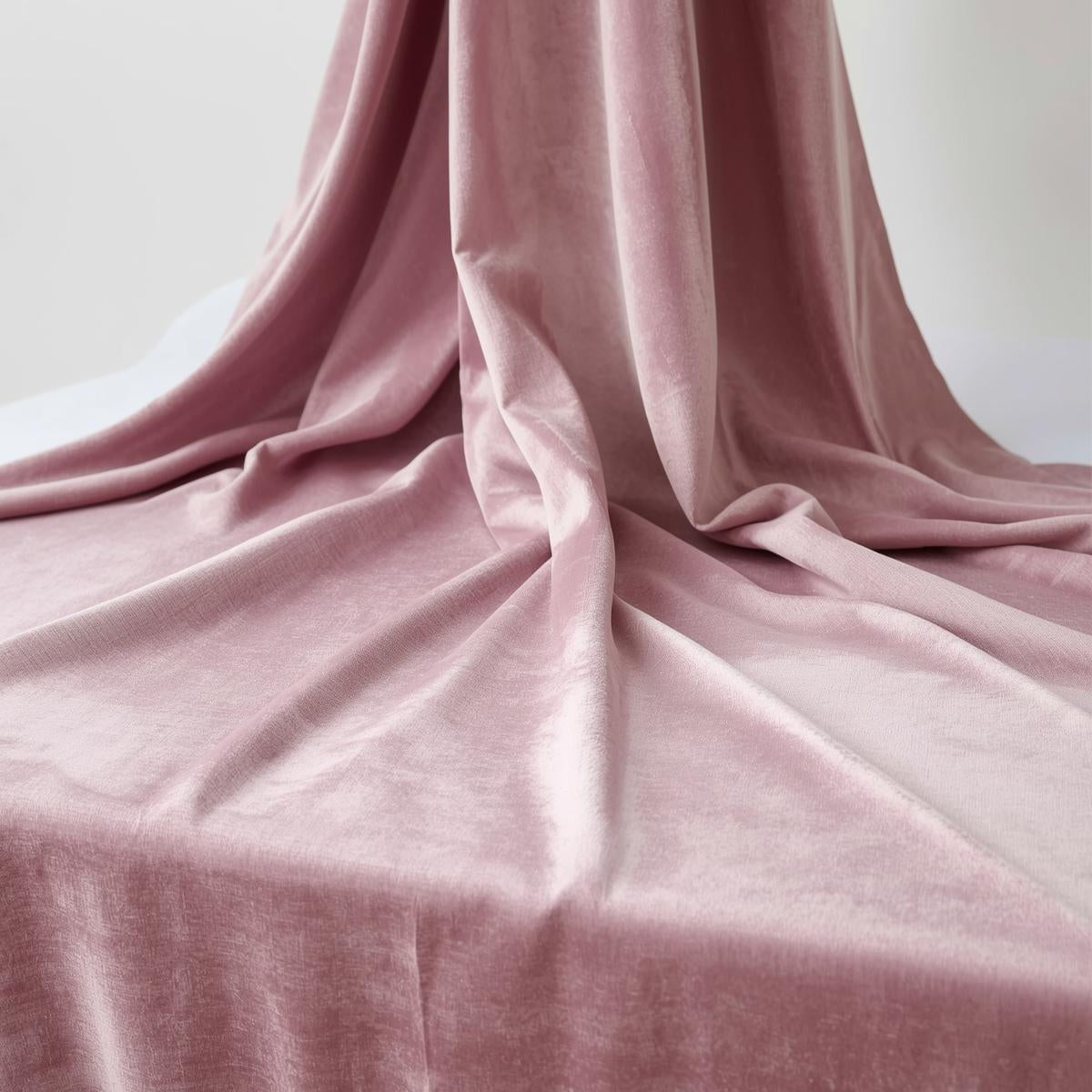 50 Yard Continuous Pieces Polyester Velvet Fabric Roll – Luxury Draping & Wedding Backdrop Fabric (+12 Colors) | Wholesale Free Shipping