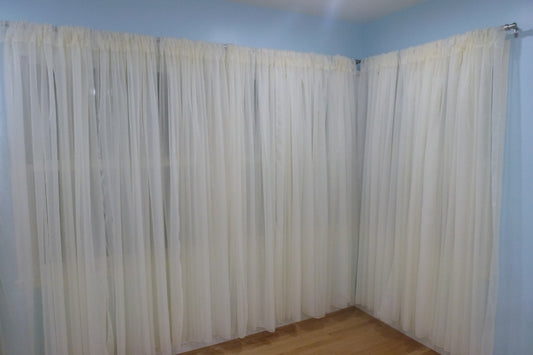how to make chiffon backdrop and decoration?