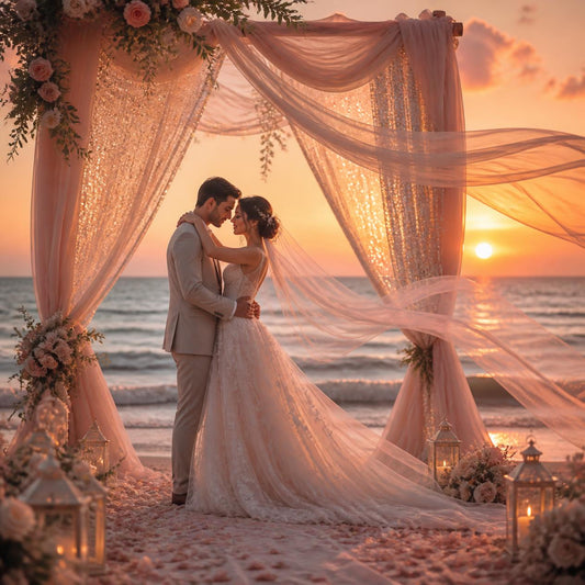 What Is the Best Fabric for Wedding Backdrops? Chiffon, Voile, Satin, Sequin & More