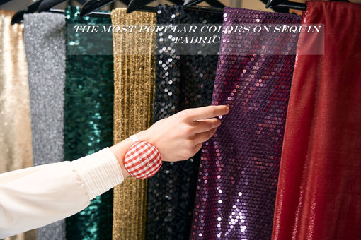 the most popular colors on sequin fabric