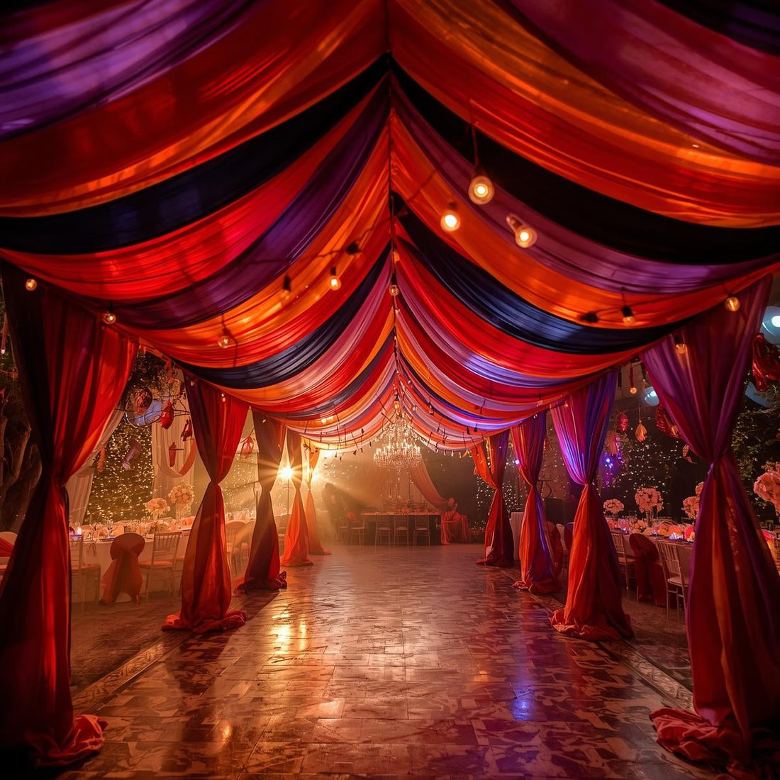 How Chiffon and Organza Are Used in Modern Event Design