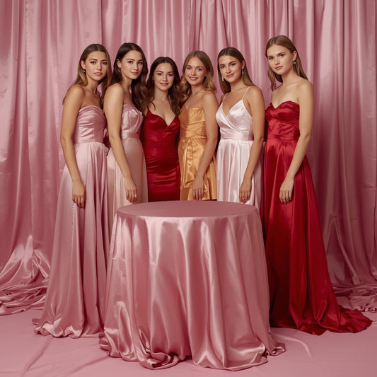 Wholesale Satin Fabric for Weddings, Tables and Event Décor