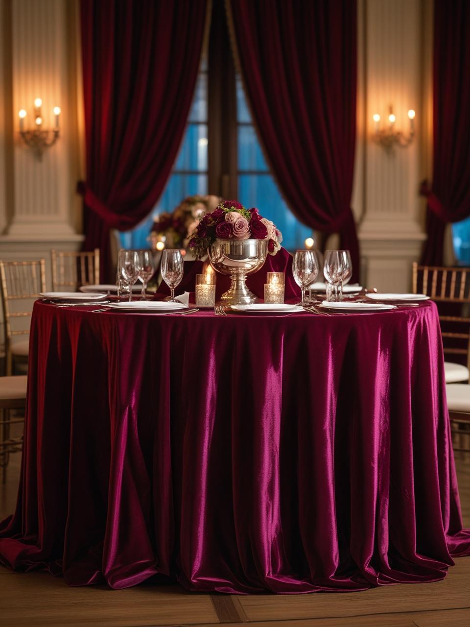 Round Tablecloths  for Weddings, Parties & Event Tables