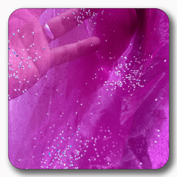 Crystal Dust Pearl Organza - Sold by the Yard