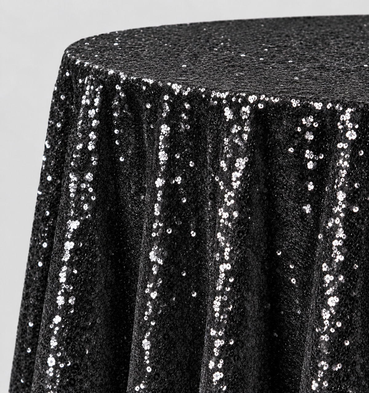 Glitz Sequin Round Tablecloth – 120” Round – Multiple Colors
