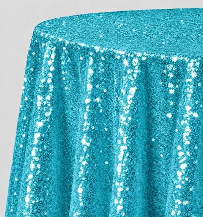 Glitz Sequin Round Tablecloth – 120” Round – Multiple Colors