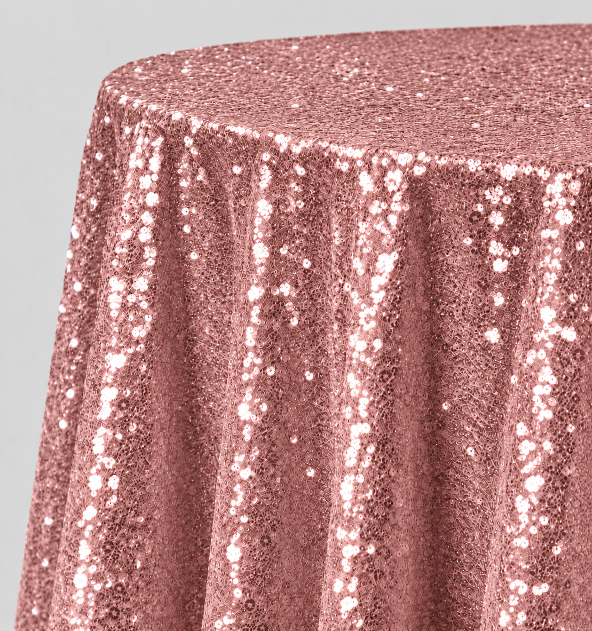 Glitz Sequin Round Tablecloth – 120” Round – Multiple Colors