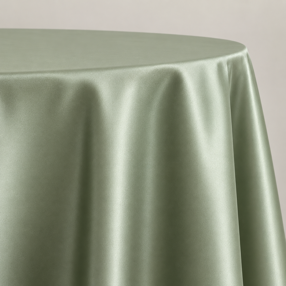 Bridal Satin Round Tablecloth - 120 Inch Linen
