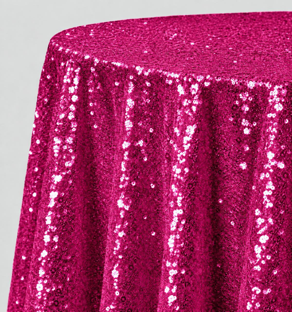 Glitz Sequin Round Tablecloth – 120” Round – Multiple Colors