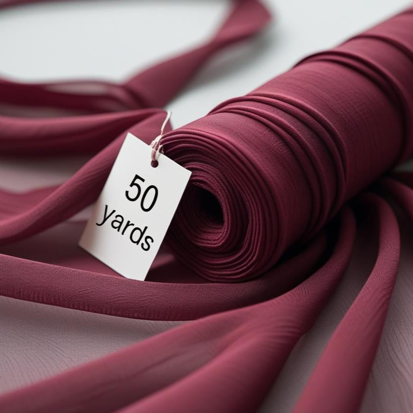 50 yards chiffon fabric roll 60 inches wide sheer draping fabric for weddings and events multiple colors available