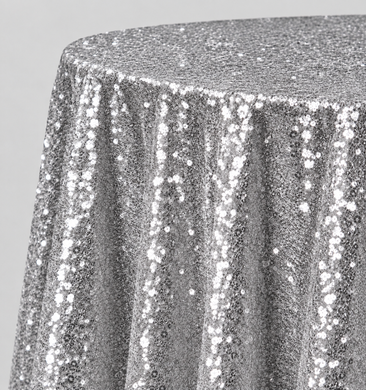 Glitz Sequin Round Tablecloth – 120” Round – Multiple Colors