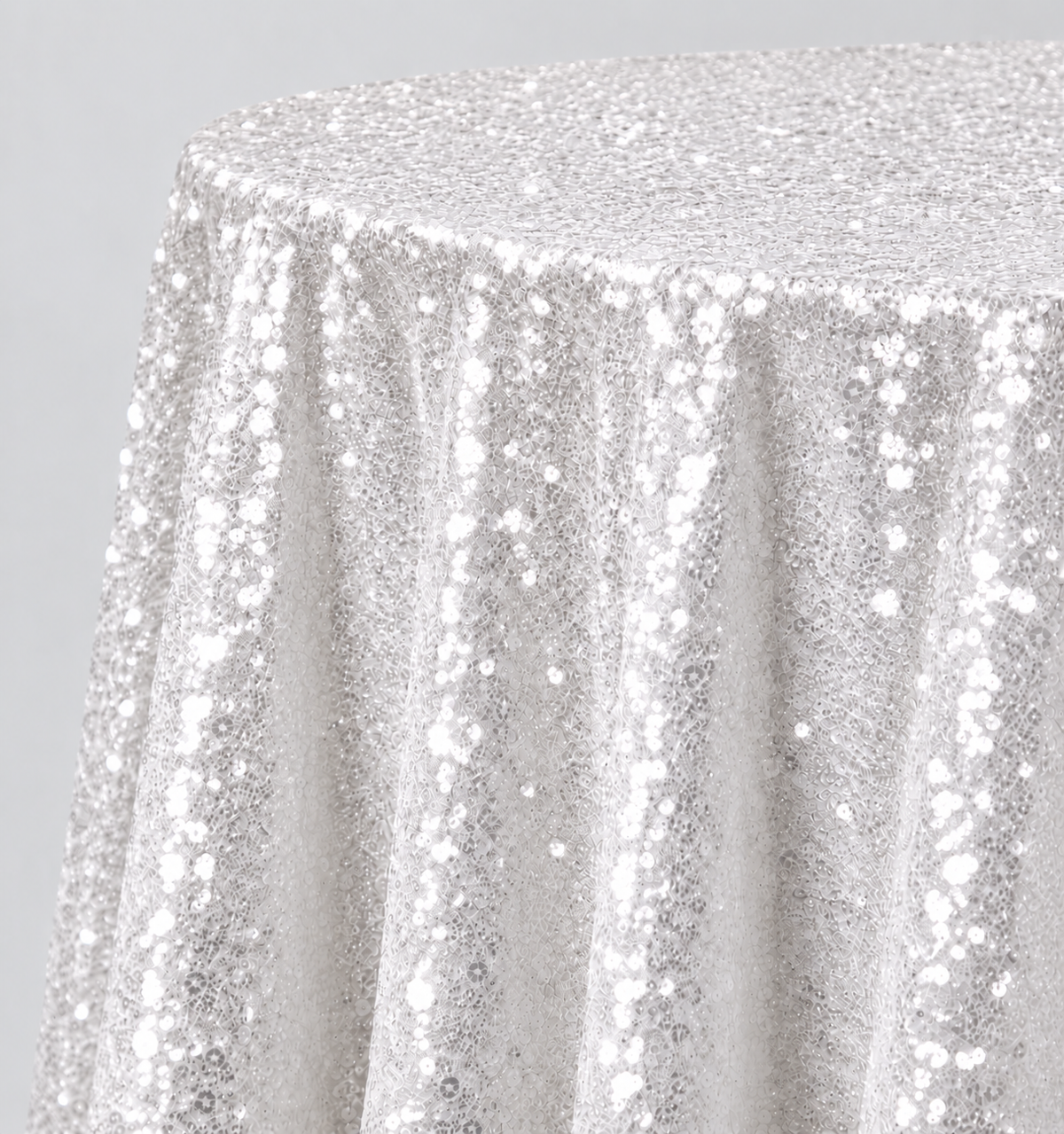Glitz Sequin Round Tablecloth – 120” Round – Multiple Colors