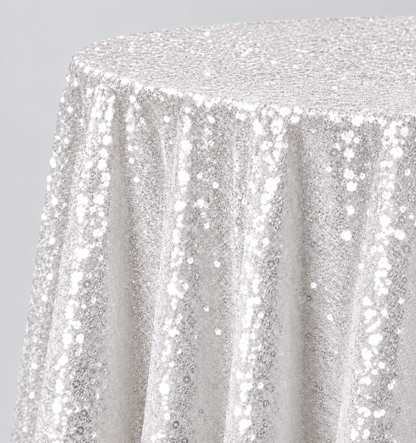 Glitz Sequin Round Tablecloth – 120” Round – Multiple Colors