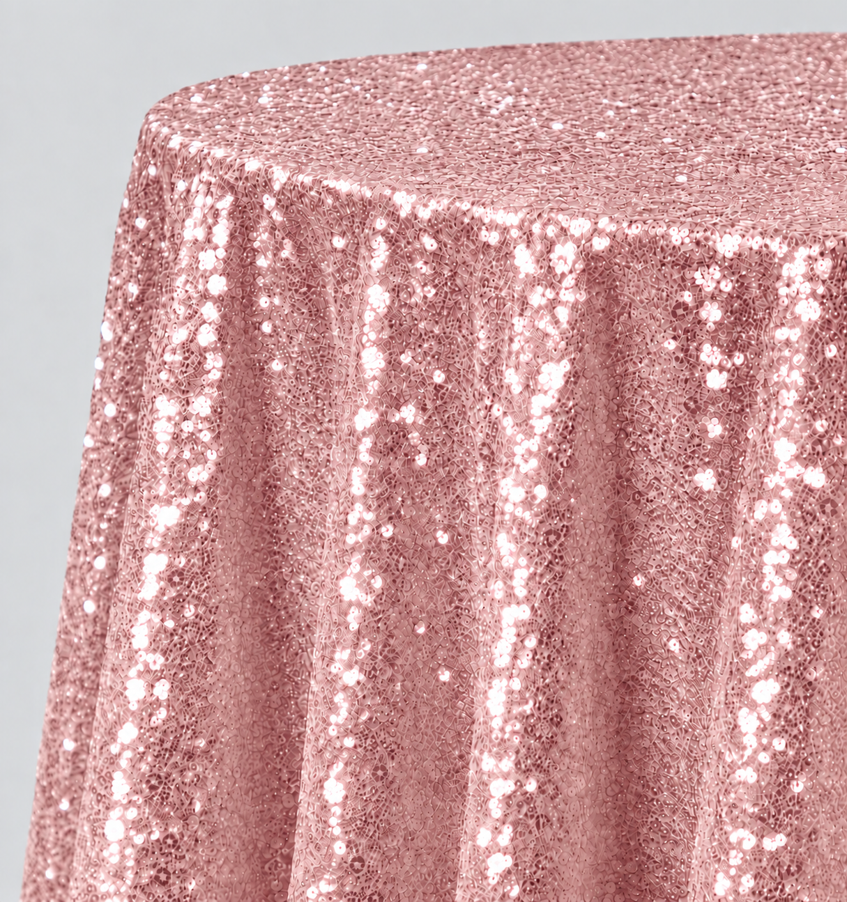 Glitz Sequin Round Tablecloth – 120” Round – Multiple Colors
