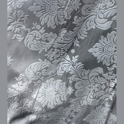 Flocked Damask Taffeta Fabric