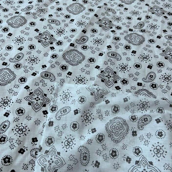 Bandana Print Poly Cotton Fabric 58 inches wide - New Star Fabrics