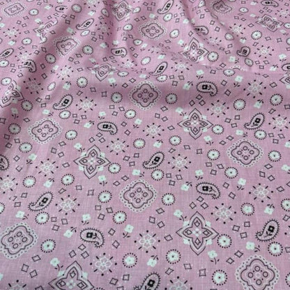 Bandana Print Poly Cotton Fabric 58 inches wide - New Star Fabrics