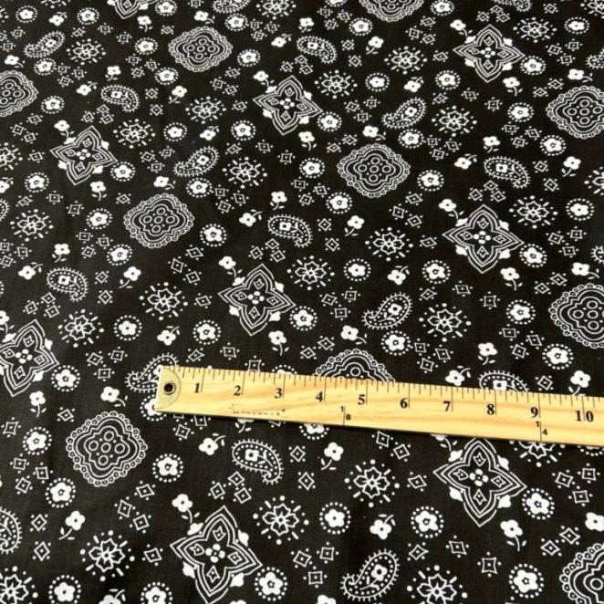 Bandana Print Poly Cotton Fabric 58 inches wide - New Star Fabrics