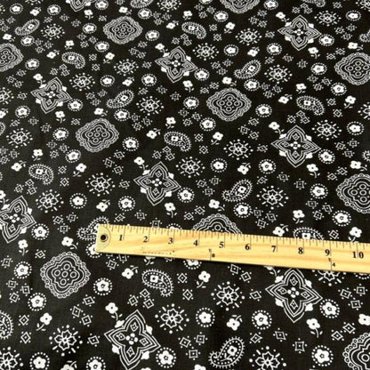 Bandana Print Poly Cotton Fabric 58 inches wide - New Star Fabrics