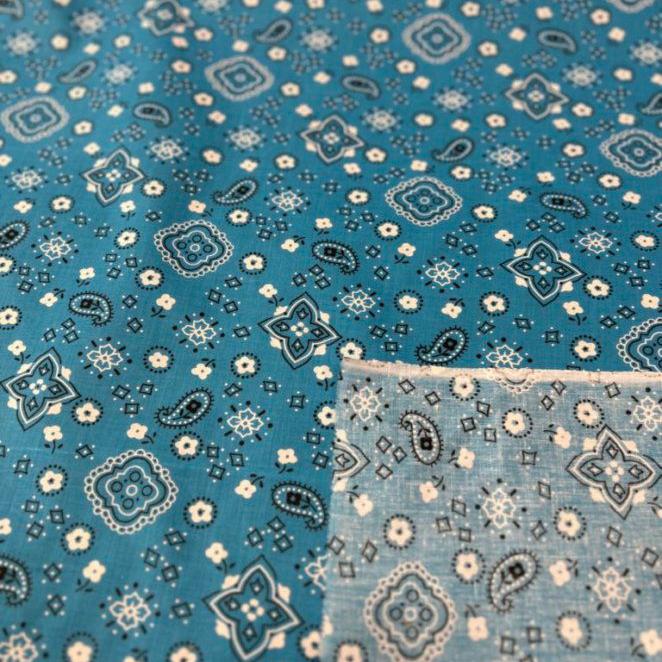 Bandana Print Poly Cotton Fabric 58 inches wide - New Star Fabrics