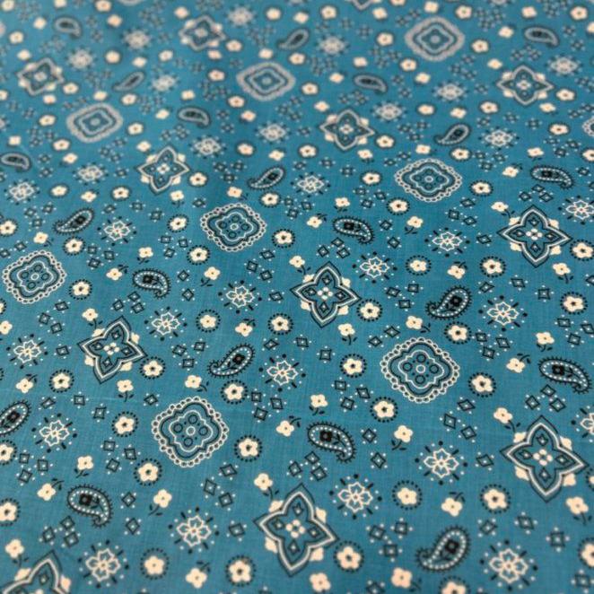 Bandana Print Poly Cotton Fabric 58 inches wide - New Star Fabrics
