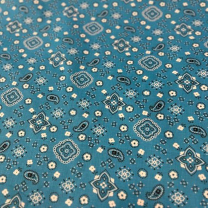 Bandana Print Poly Cotton Fabric 58 inches wide - New Star Fabrics