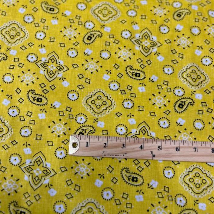 Bandana Print Poly Cotton Fabric 58 inches wide - New Star Fabrics