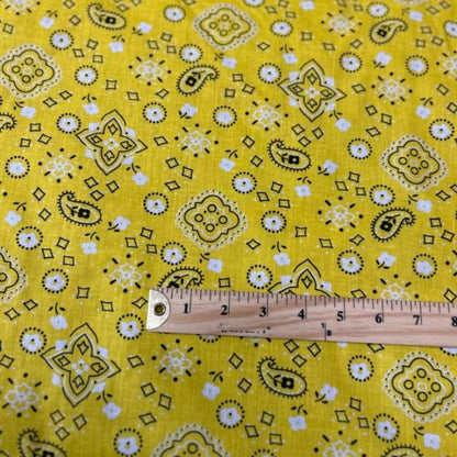 Bandana Print Poly Cotton Fabric 58 inches wide - New Star Fabrics
