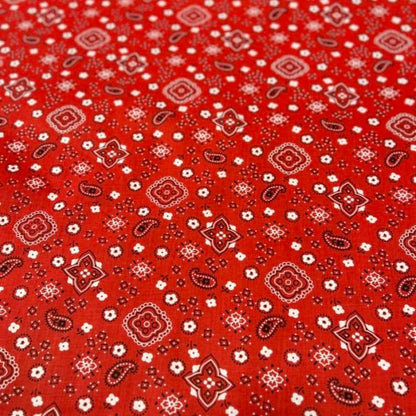 Bandana Print Poly Cotton Fabric 58 inches wide - New Star Fabrics