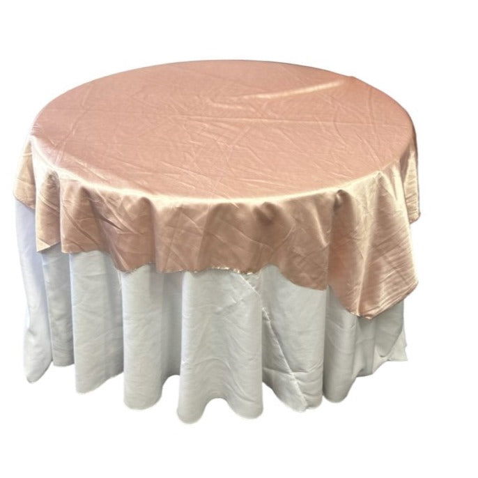 Blush Table Overlay Satin 58 X 58 Inches - New Star Fabrics