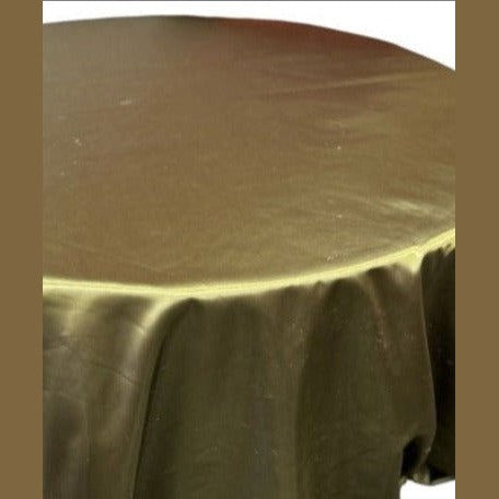 Bridal Satin Round Polyester Tablecloth - 120 Inch Linen - New Star Fabrics