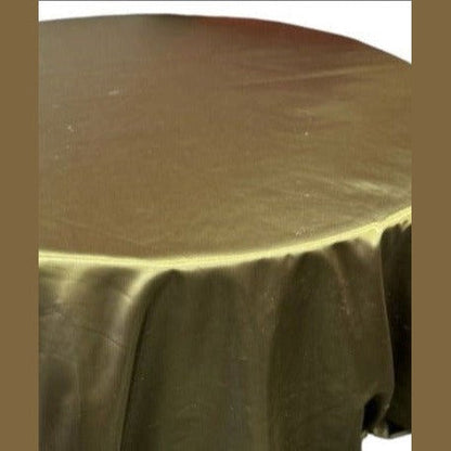 Bridal Satin Round Polyester Tablecloth - 120 Inch Linen - New Star Fabrics