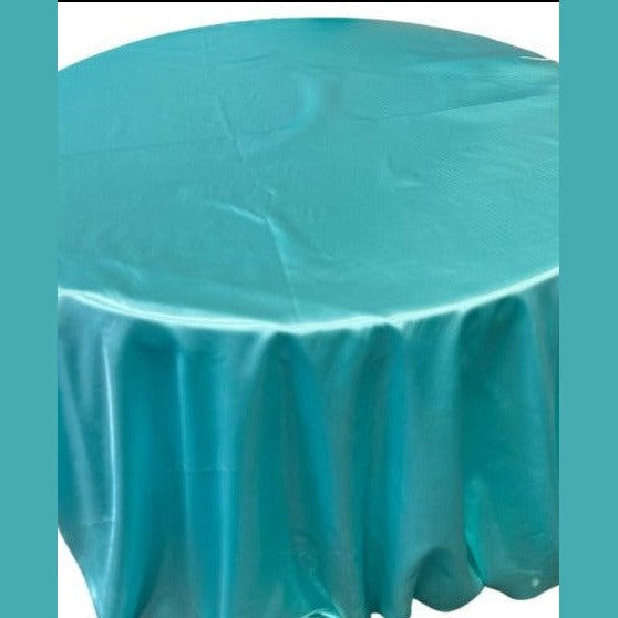 Bridal Satin Round Polyester Tablecloth - 120 Inch Linen - New Star Fabrics