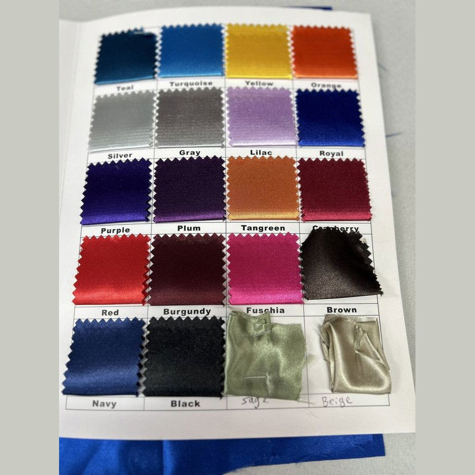 Bridal Satin Round Polyester Tablecloth - 120 Inch Linen - New Star Fabrics