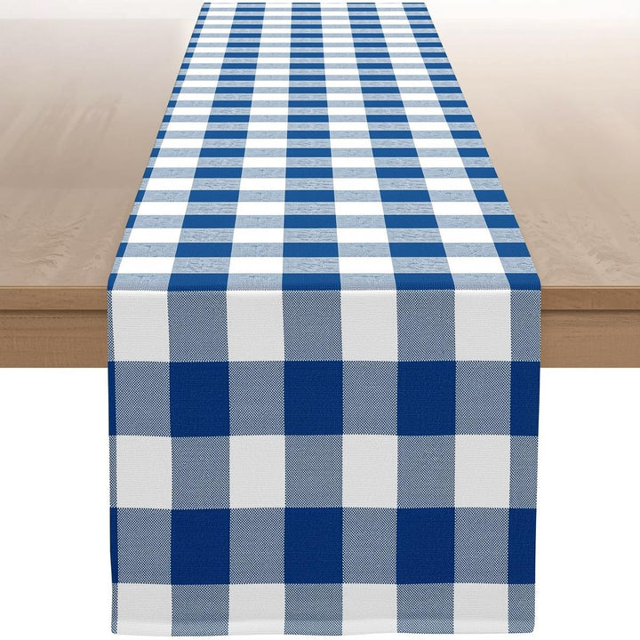 Checkered Tablecloth Fabric – By the Yard – 14" – Free Shipping – Wedding & Event Decor