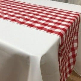 Buffalo Plaid Checkered Table Runner  15 inches  by 108 inches - New Star Fabrics