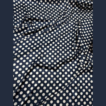 Charmeuse satin Polka dot one inch by the yard - New Star Fabrics