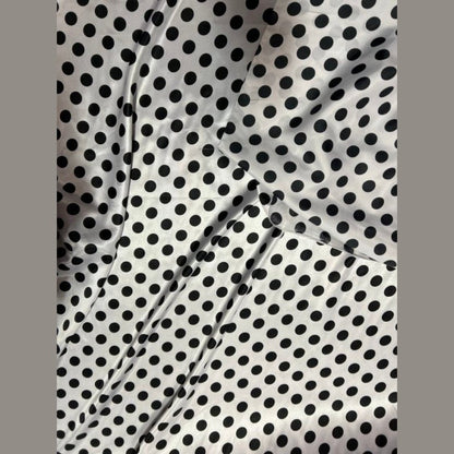 Charmeuse satin Polka dot one inch by the yard - New Star Fabrics