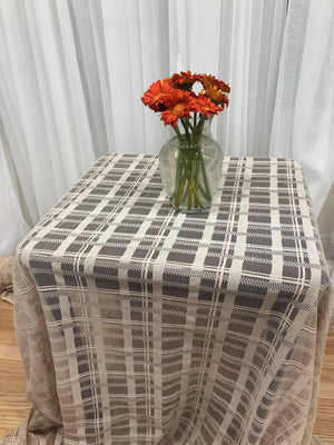 Checkered Lace Tablecloth - 60''x60''