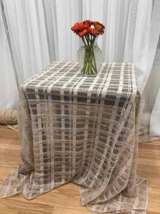 Checkered Lace Tablecloth - Rectangular - 60